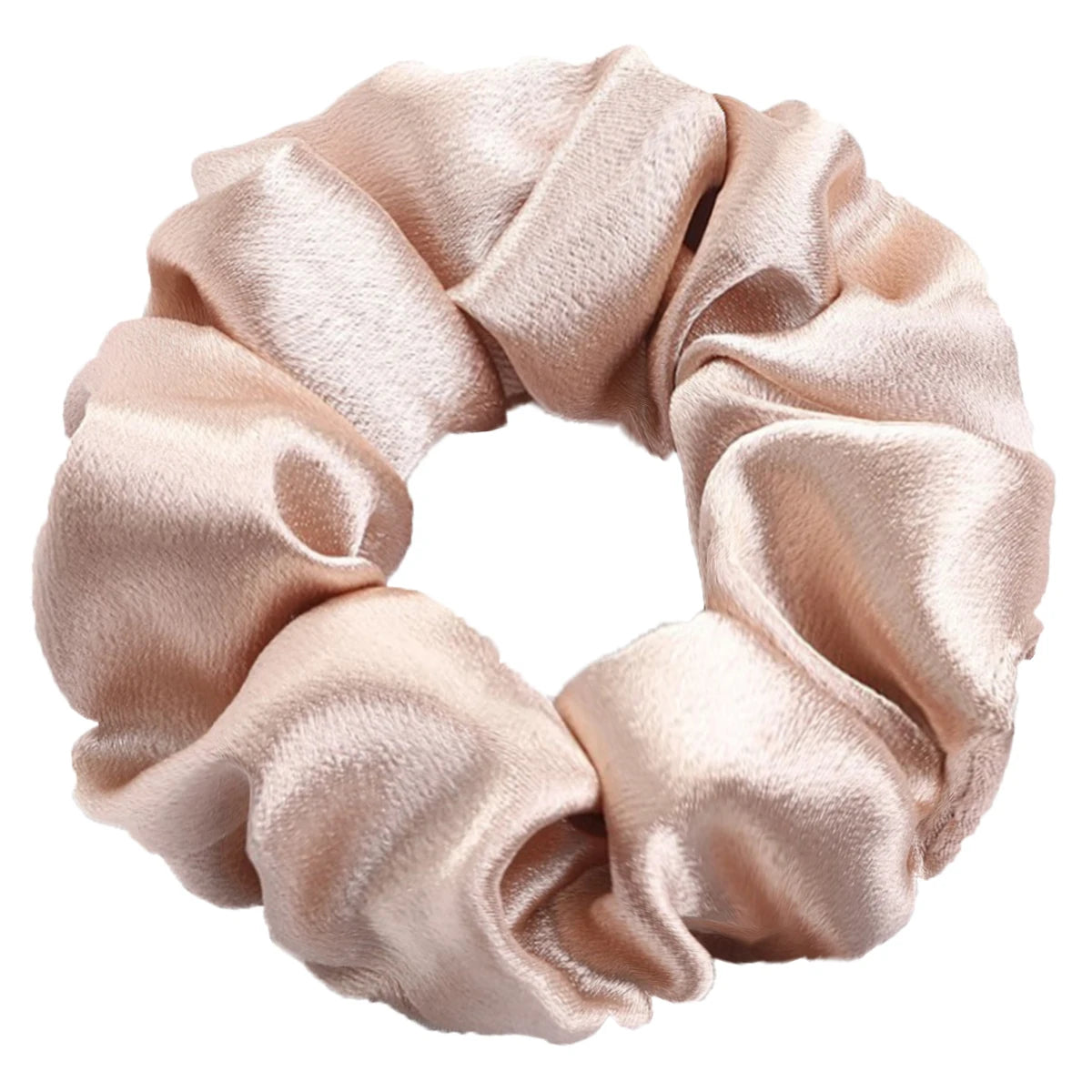 Silky Satin Hair Scrunchies - Pack of five